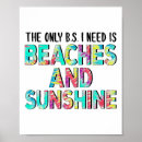 Recherche de la vie est une plage posters Soleil