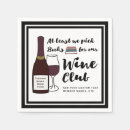 Recherche de vin drôle serviettes Club de lecture
