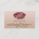 Recherche de makeup artist cartes visite Lips