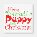 Recherche de père noël magnets Chiot