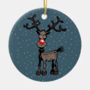 Zoek naar grappige rendieren ornamenten Rudolph