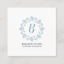 Recherche de monogrammes faits sur commande cartes visite Minimaliste