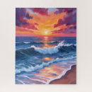 Recherche de océanie puzzles Coucher de soleil
