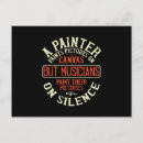Recherche de musicien cartes postales Pianiste