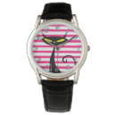 Recherche de rayures roses montres Blanc