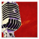 Recherche de microphone posters Musique