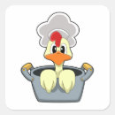 Recherche de poulet drôle autocollants Anniversaire