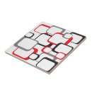 Recherche de rouge blanc noir carreaux Moderne