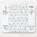 Recherche de langue des signes tapis souris Sourd