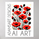 Recherche de pavots art Mural botanique