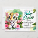 Recherche de tiger baby shower invitations Simple