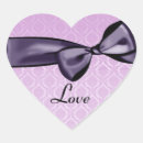 Recherche de pourpre mariage autocollants Coeur