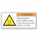 Recherche de brûlure autocollants Brûler