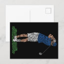 Zoek naar golfer briefkaarten Typografie