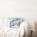 Recherche de toile de jouy coussins Chinoiserie