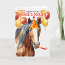 Recherche de châtaigne vœux cartes Cheval de châtaigne