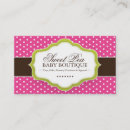 Recherche de boutique bébé cartes visite Affaires