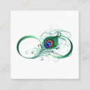 Recherche de plume de paon cartes visite Aquarelle