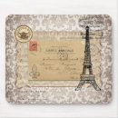 Recherche de tour eiffel vintage tapis souris Cru
