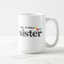 Recherche de soeur de joyeux anniversaire tasses Pour elle