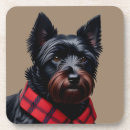 Recherche de terrier écossais dessous de verres Scottie