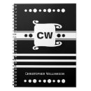 Recherche de blanc noir carnets Initiales