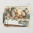 Recherche de lapin blanc vintage cartes postales Alice
