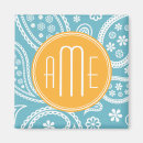 Recherche de cru floral magnets Bleu