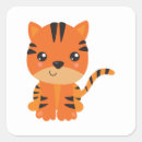 Recherche de tigre orange autocollants Tropical