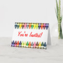 Recherche de crayon couleur invitations Bleu