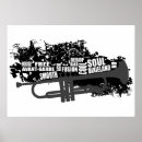 Recherche de trompette jazz posters Silhouette