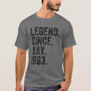 Recherche de anniversaire 1963 tshirts Parfait