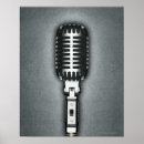 Recherche de microphone posters Vintage