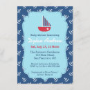 Recherche de bateau ancre invitations Élégant