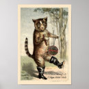 Recherche de chat dans les bottes posters Vintage