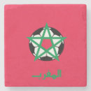 Recherche de le maroc dessous de verres Drapeau