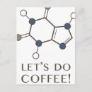 Recherche de molécule cartes postales Molécule de café