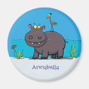 Recherche de hippopotame magnets Drôle