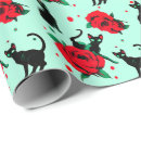 Zoek naar zwarte katten cadeaupapier Patroon