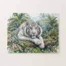 Zoek naar witte tijger puzzels Grote kat