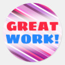 Recherche de reconnaissance autocollants Beau travail