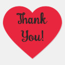 Recherche de coeur noir rouge autocollants Merci