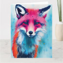 Recherche de renarde toutes vœux cartes Renard rouge