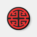 Recherche de chinois rouge magnets Symbole
