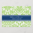 Recherche de bleue de damassé invitations Moderne