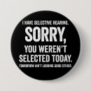 Zoek naar gehoor buttons Grappig