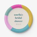 Recherche de bloc de couleur assiettes en papier Chic