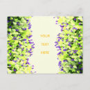 Recherche de fleurs violettes cartes postales Jaune