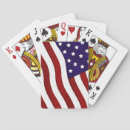 Recherche de le drapeau américain jeux de cartes Rouge