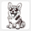 Recherche de croquis chien autocollants Chiot